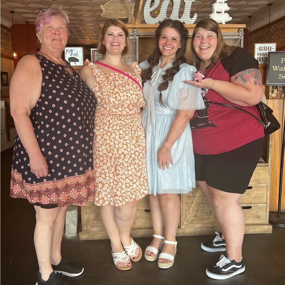 Ivy City Co Short Kate Dress in Blue XL - Picture 3 of 4